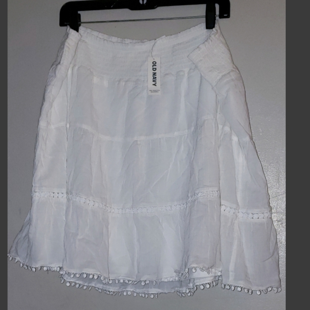 White skirt